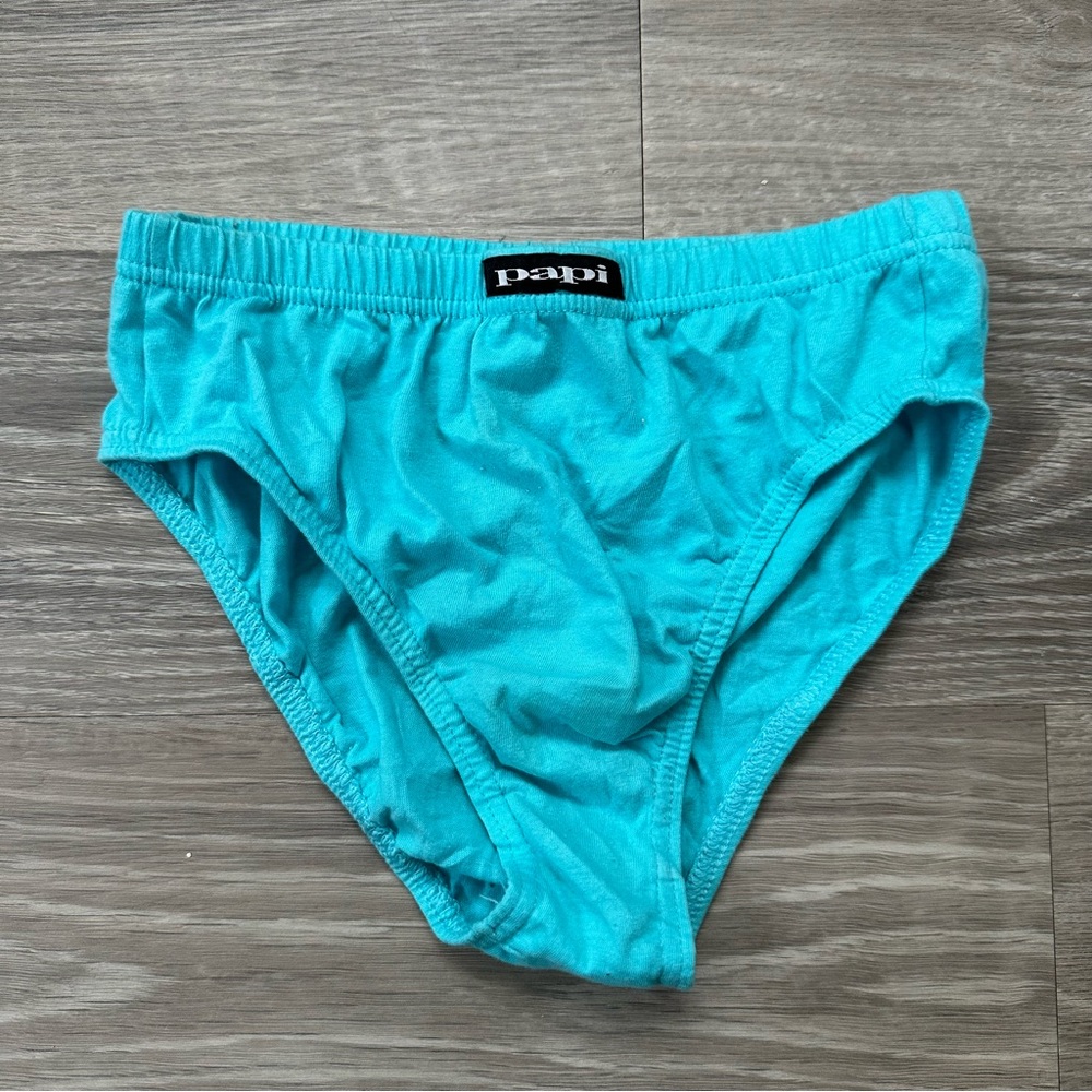 PAPI MEN’S LOW RISE BRIEF LIGHT BLUE SMALL